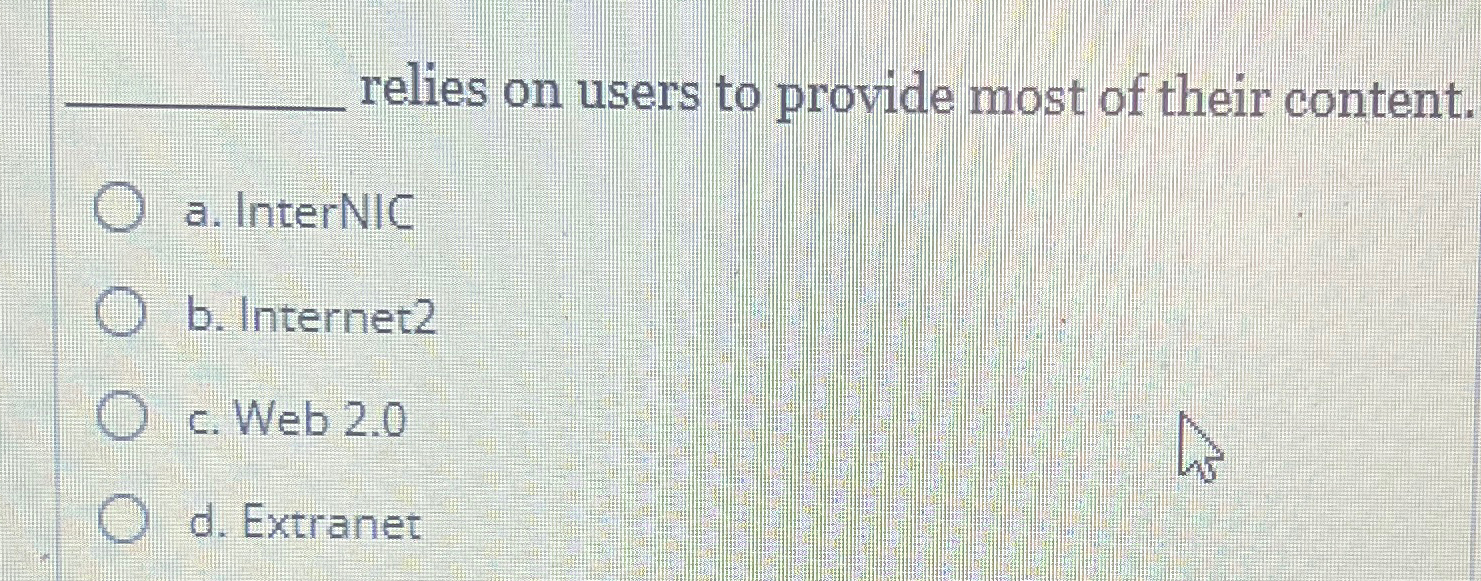 q , relies on users to provide most of their