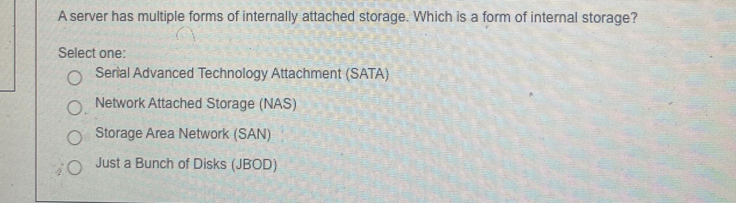 A server has multiple forms of internally