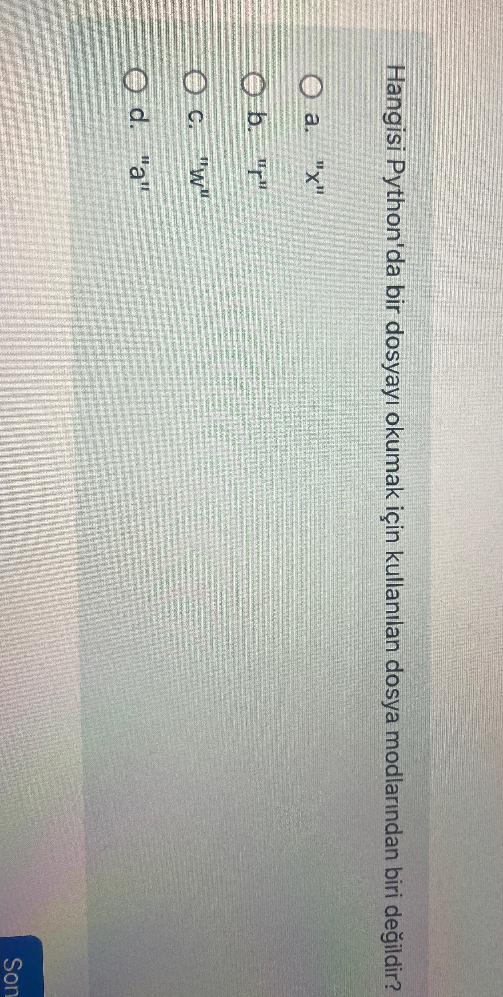 Hangisi Python'da bir dosyay okumak i in kullan