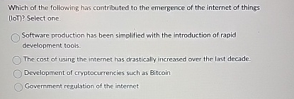 Which of the following has contributed to the