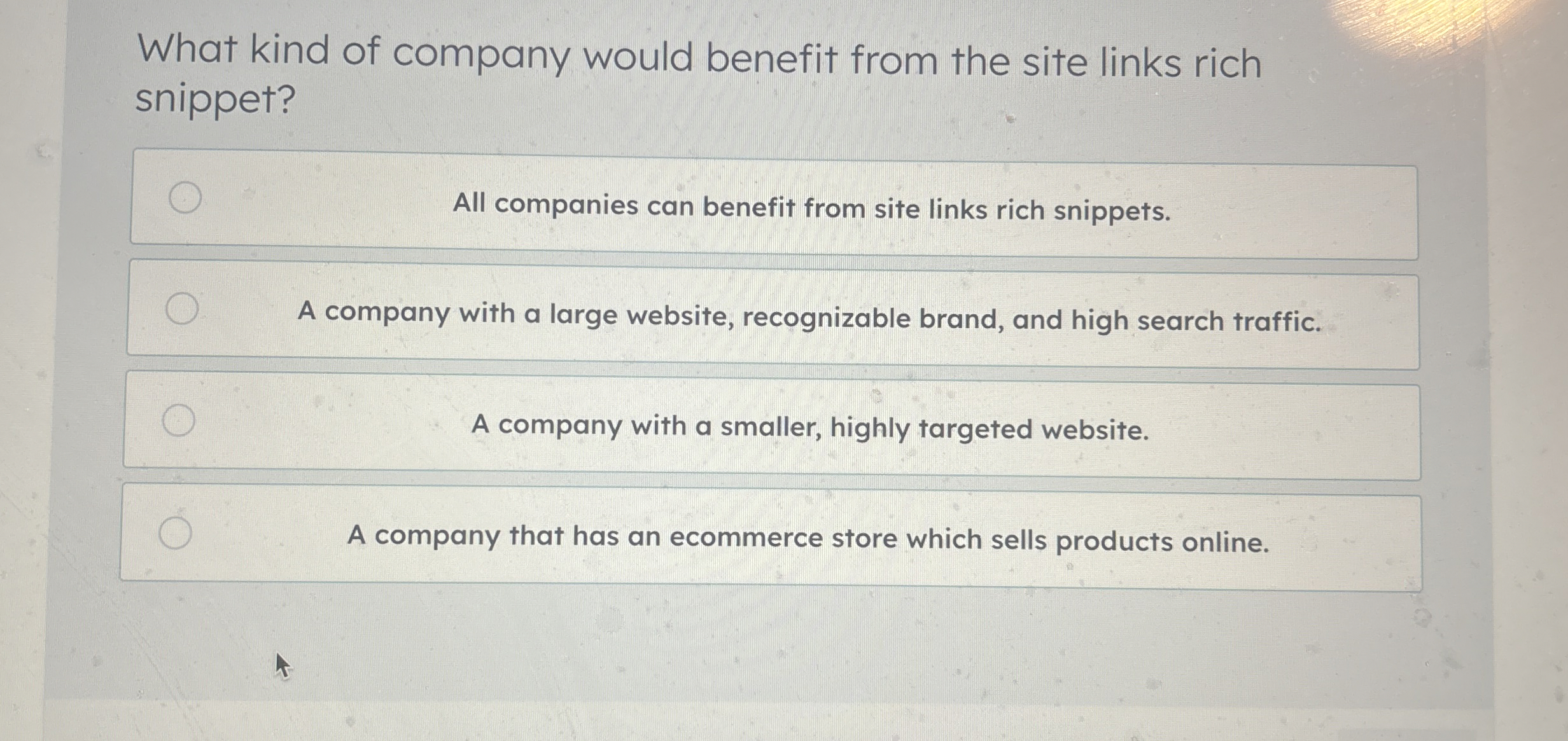 What kind of company would benefit from the site