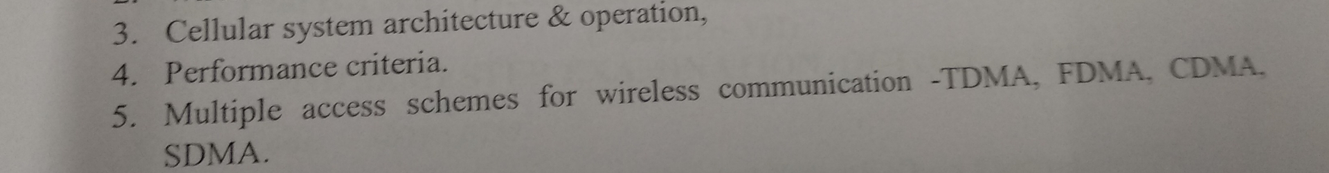 Cellular system architecture & operation,
