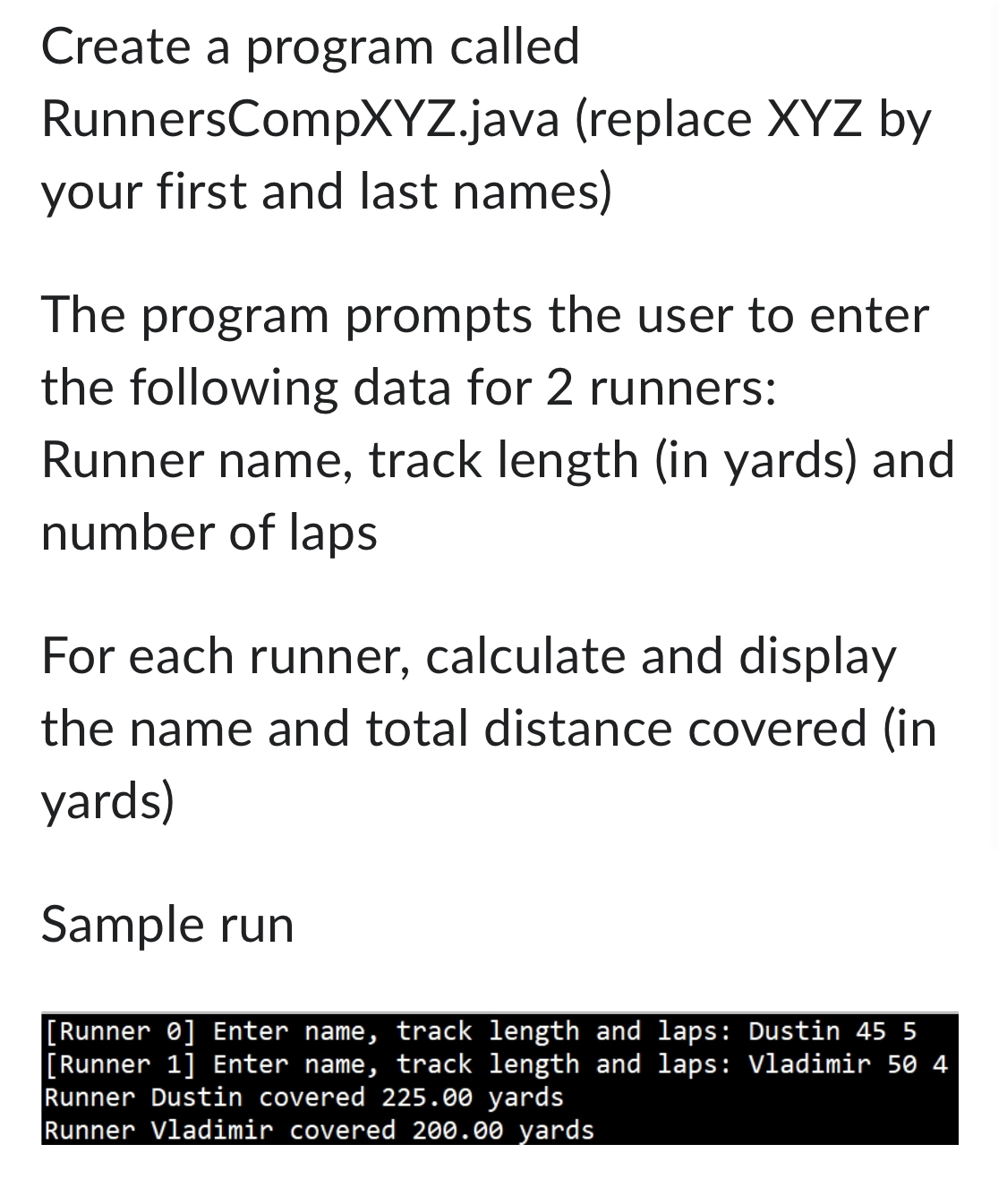 Please help me create a program called