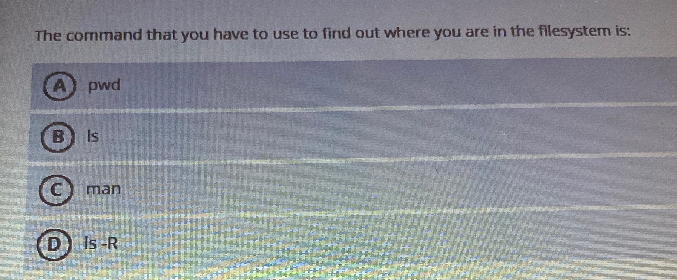 The command that you have to use to find out