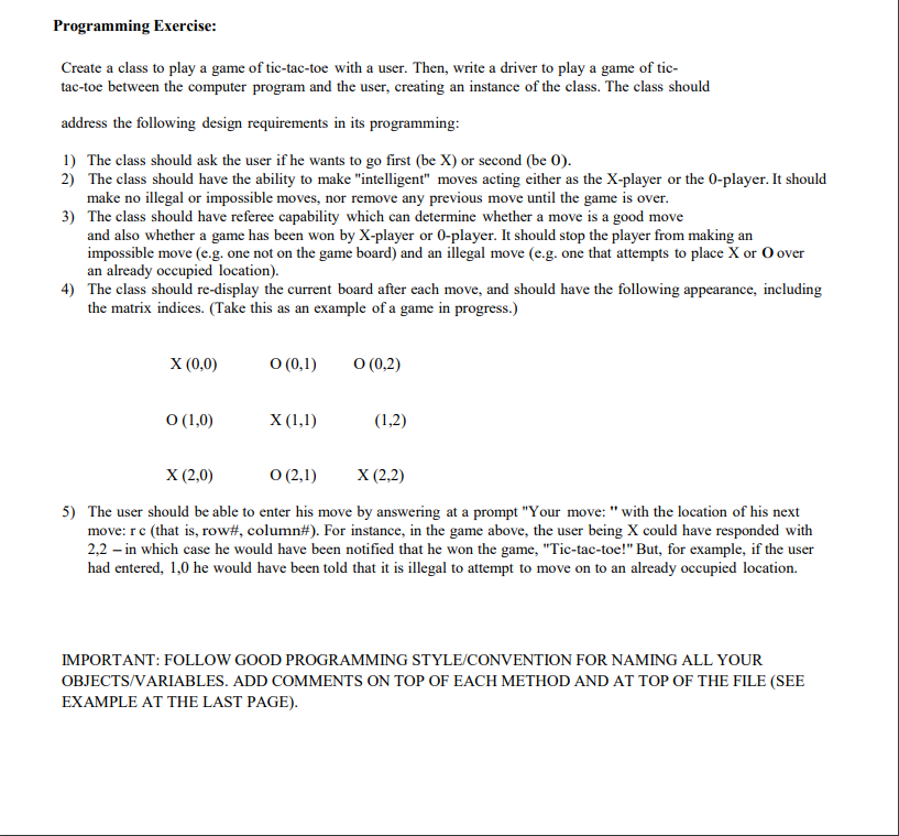 Please complete in java and label any classes and