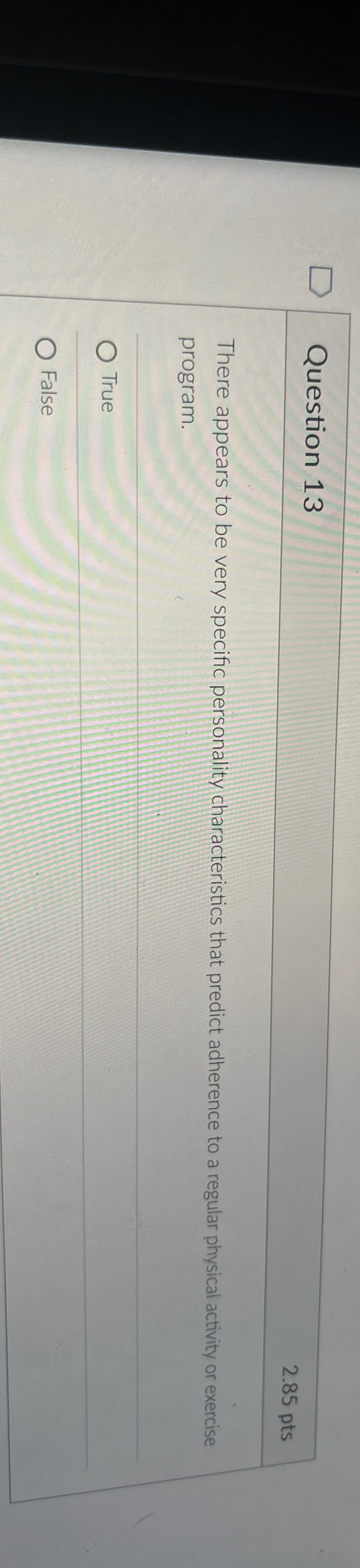 Question 1 3 2 . 8 5 p t s There appears to be