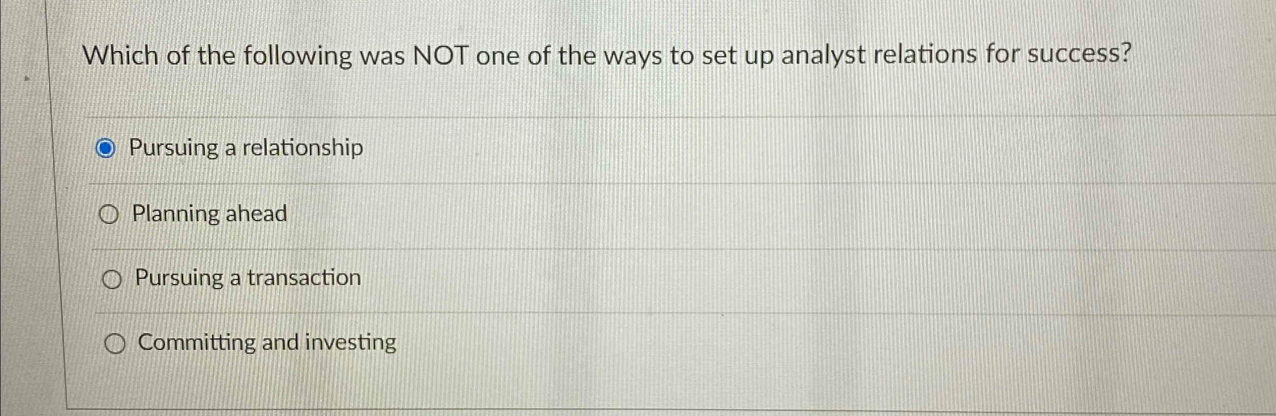 Which of the following was NOT one of the ways to