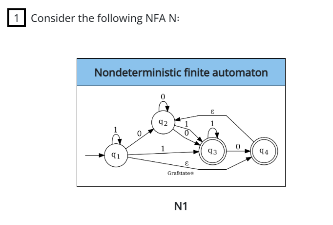 5 a ) Construct an NFA that recognizes L ( Nx 2 )