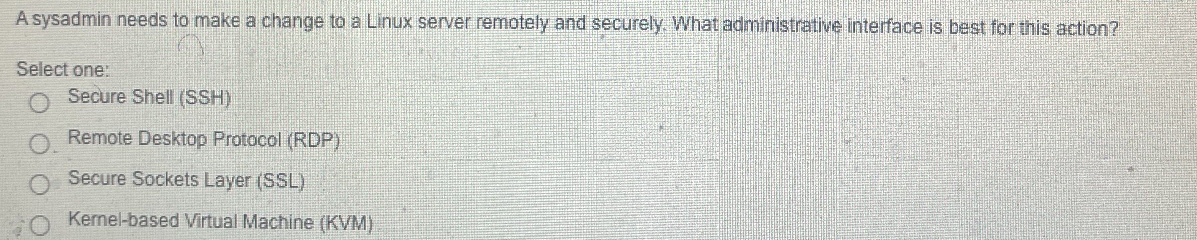A sysadmin needs to make a change to a Linux