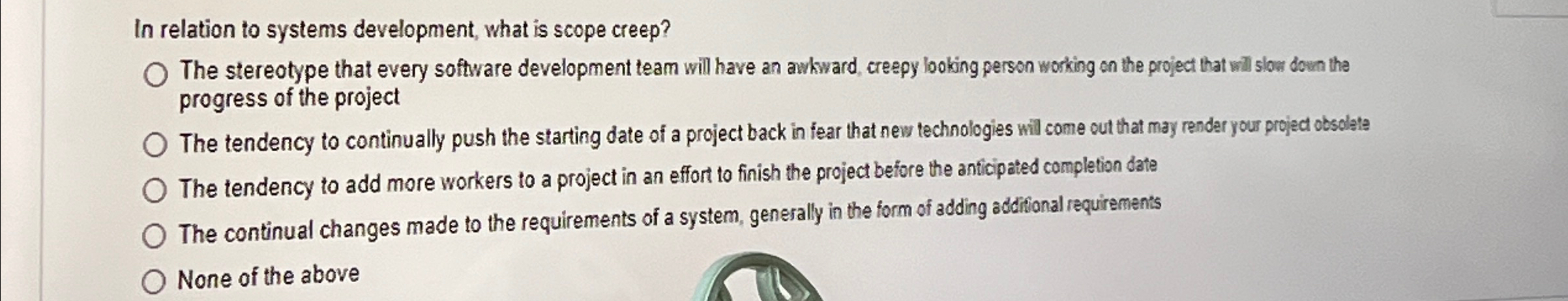 In relation to systems development, what is scope