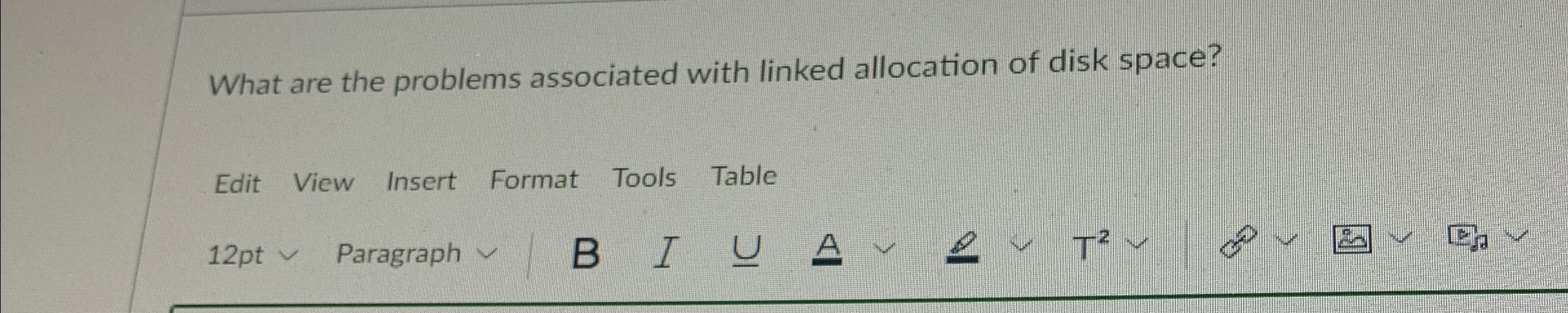 What are the problems associated with linked