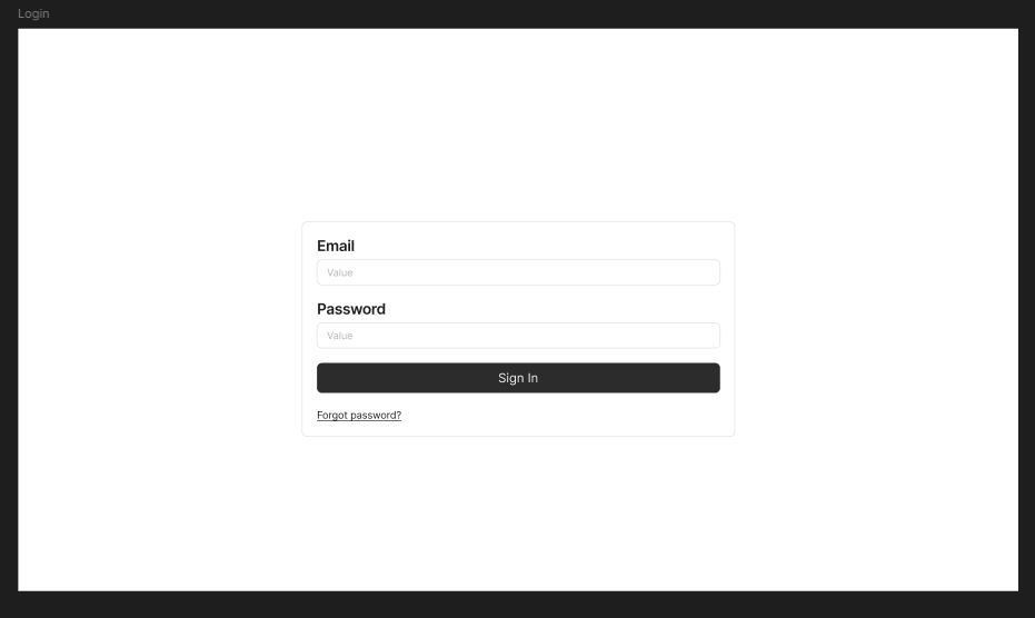 Create a java fx application with a login menu