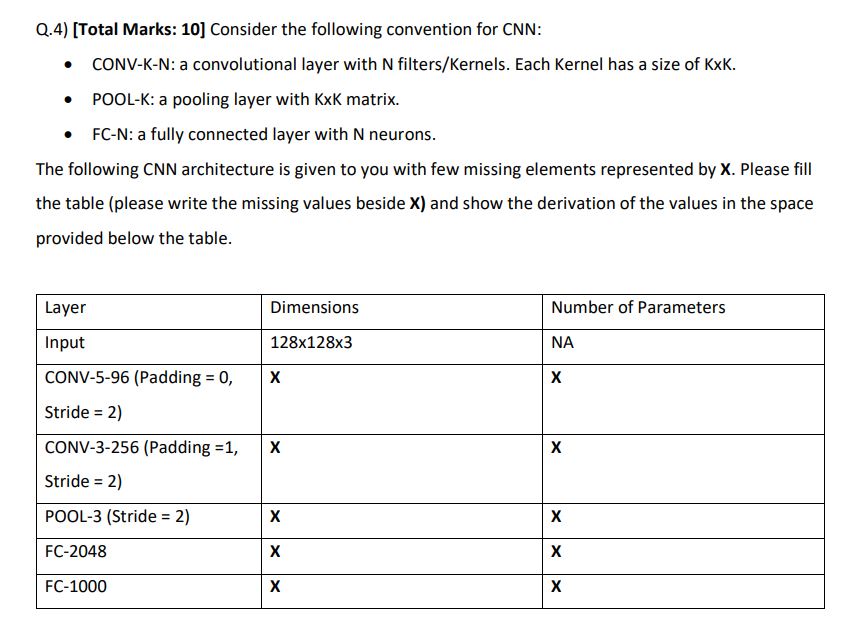 Q . 4 ) [ Total Marks: 1 0 ] Consider the