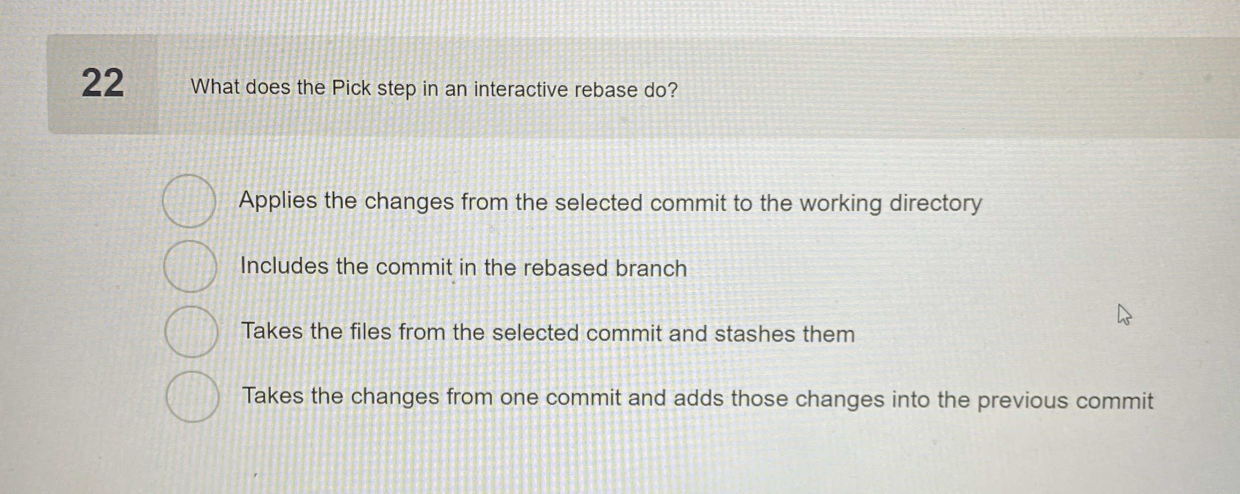 2 2 What does the Pick step in an interactive