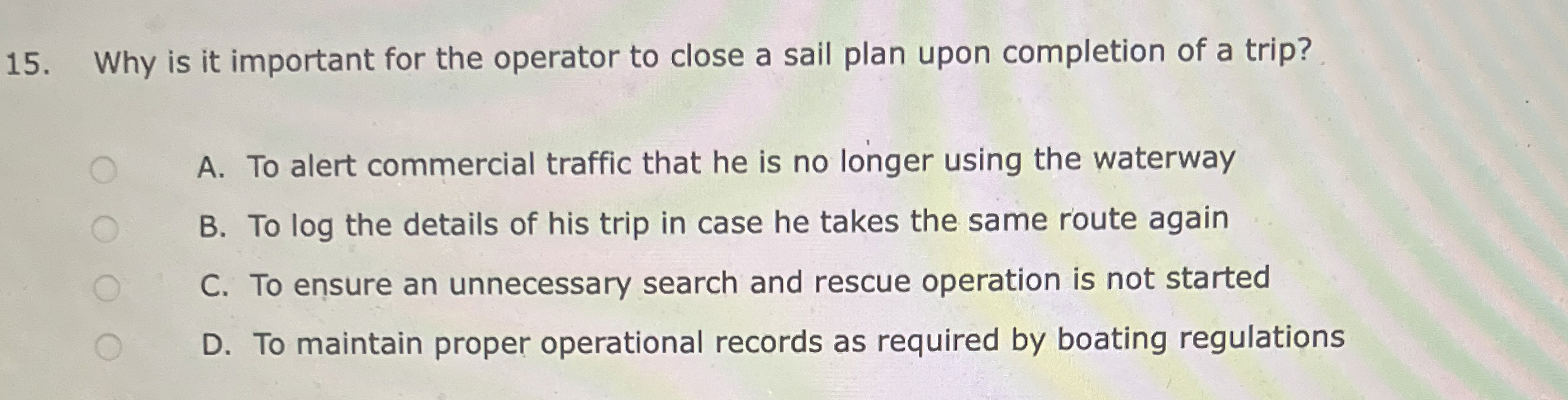 Why is it important for the operator to close a