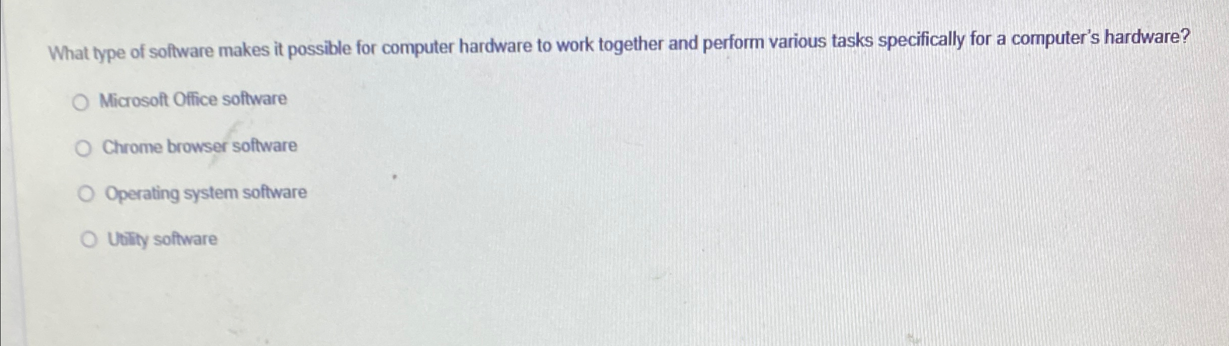 What type of software makes it possible for