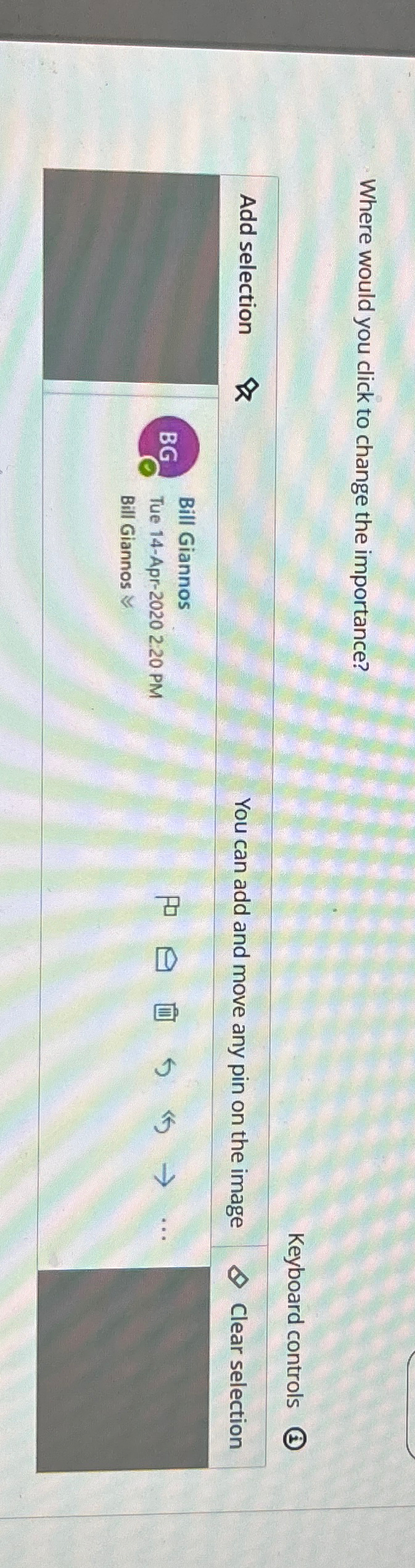 Where would you click to change the importance?