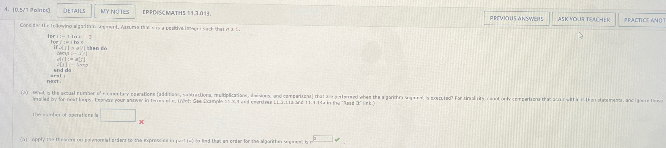 Points ] EPPDISCMATH 5 1 1 . 3 . 0 1 3 . PREVIOUS