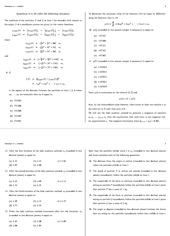 Wirkaloet - 2 8 0 s 4 The positions of the