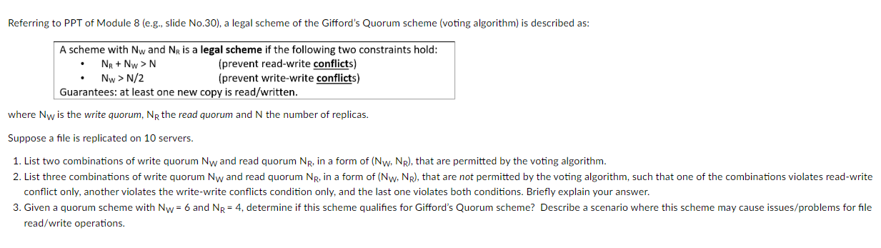 To read a replicated file, a client must also