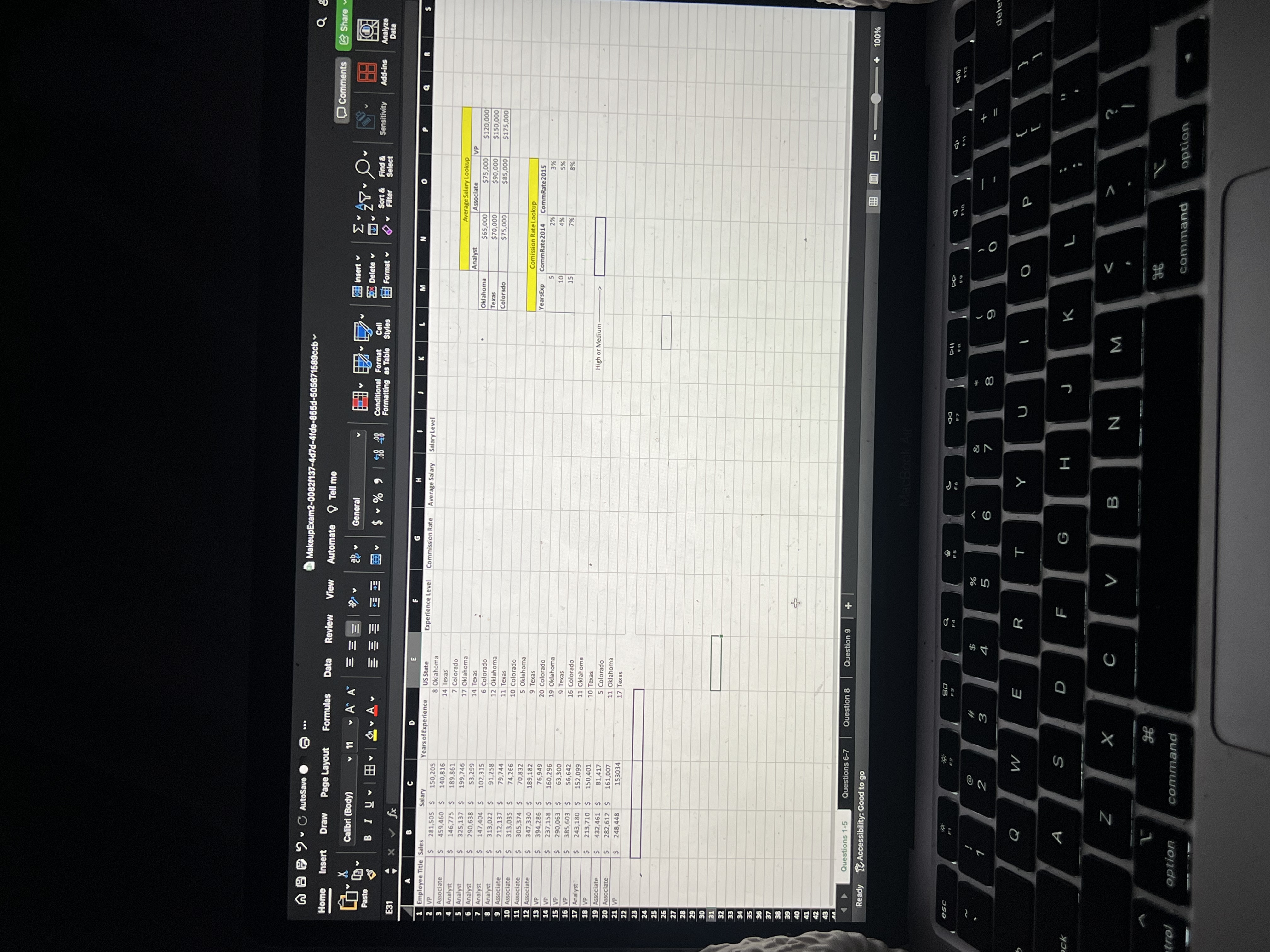 a ) Make a table with cells A 1 to 1 2 1 with
