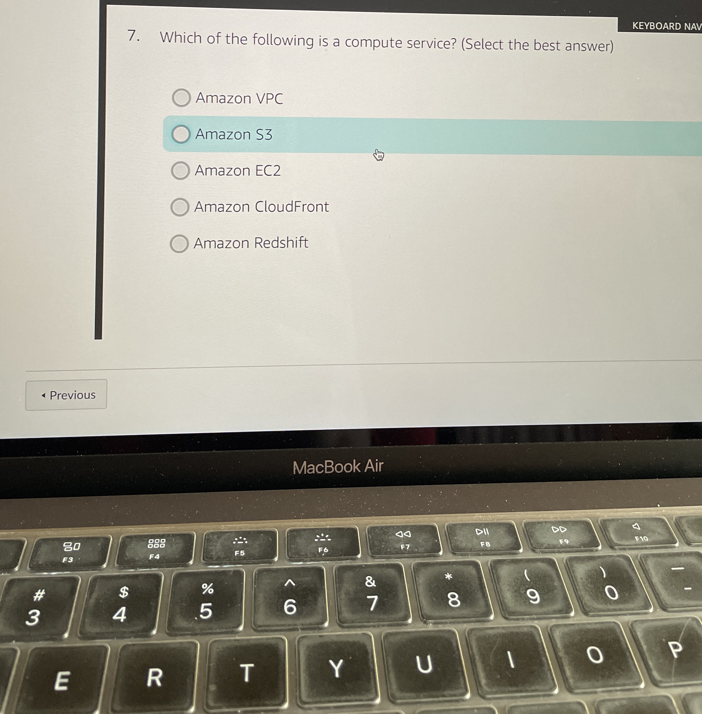 Which of the following is a compute service? (