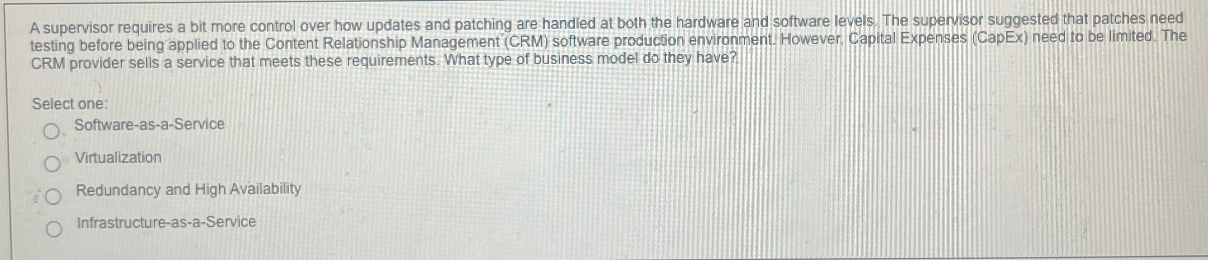 A supervisor requires a bit more control over how