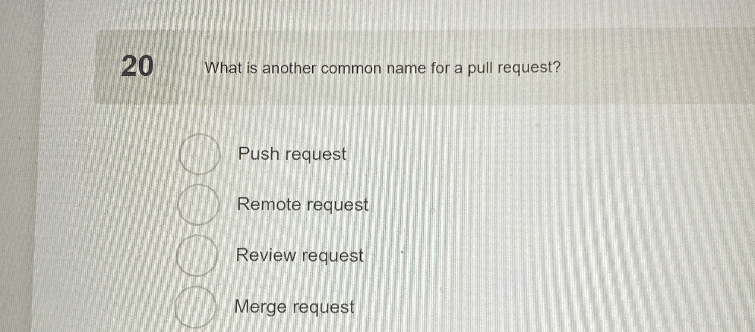 2 0 What is another common name for a pull