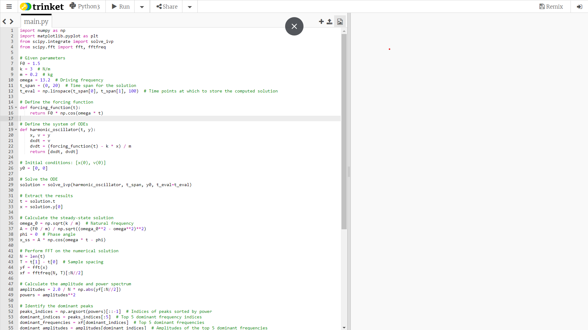Inspect the interactive Python code below and
