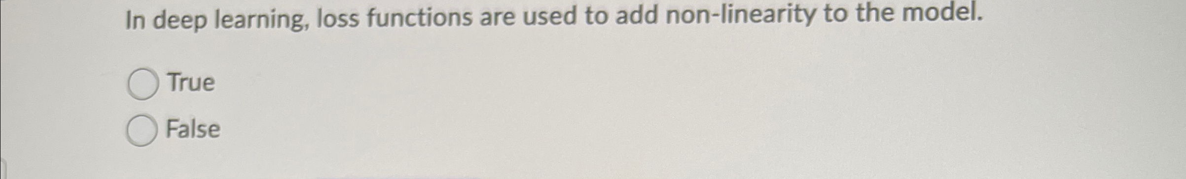 In deep learning, loss functions are used to add