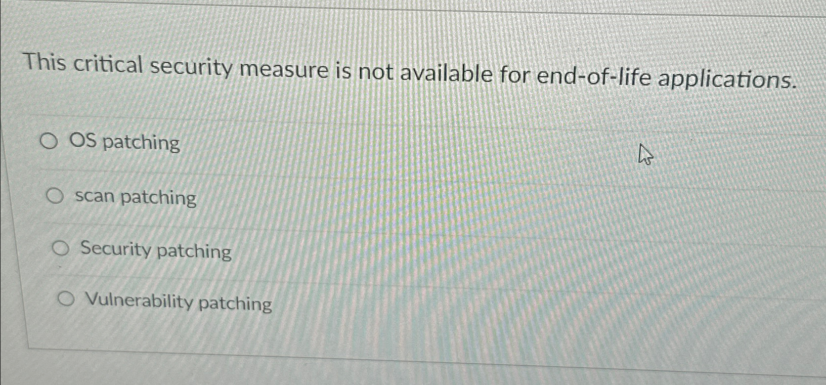 This critical security measure is not available