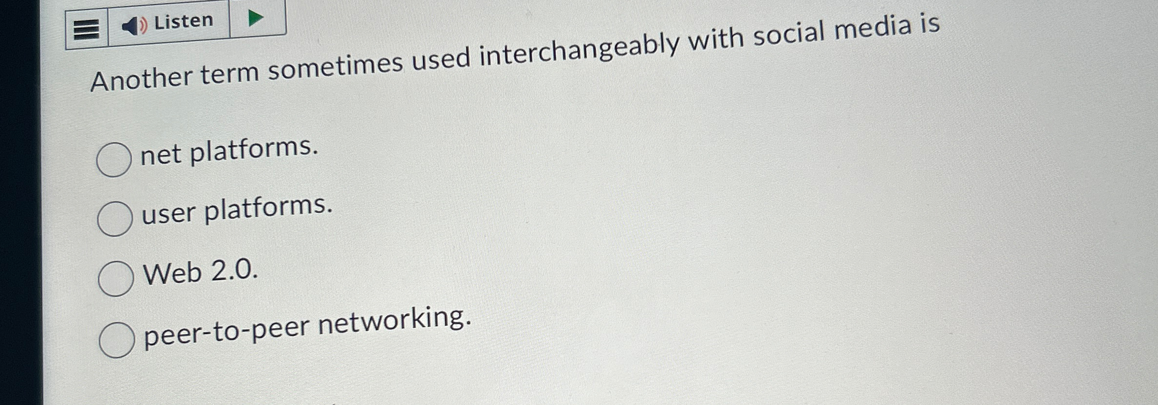 Another term sometimes used interchangeably with