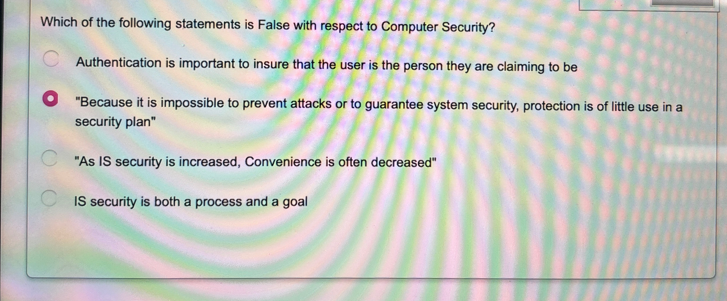 Which of the following statements is False with