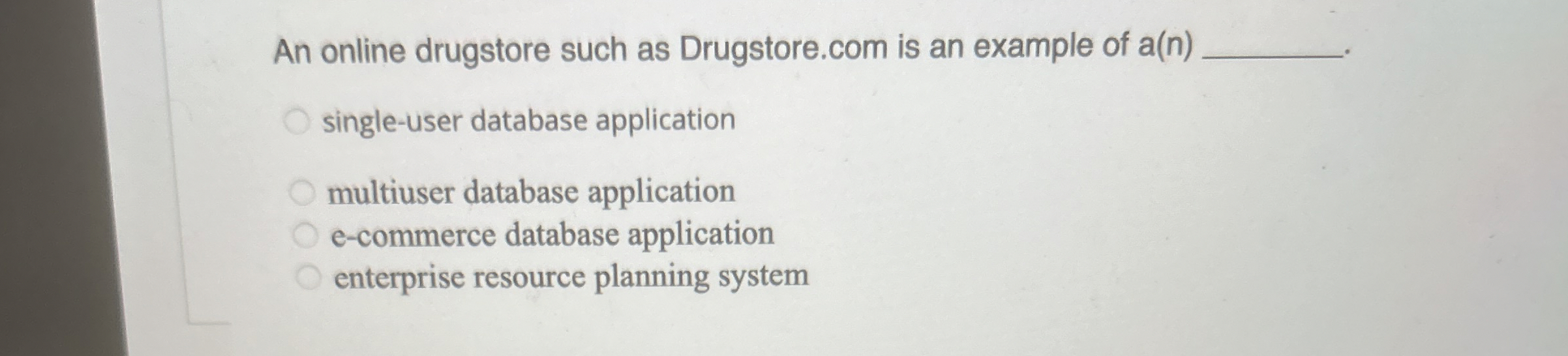 An online drugstore such as Drugstore.com is an