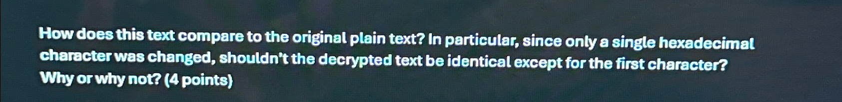 How does this text compare to the original plain