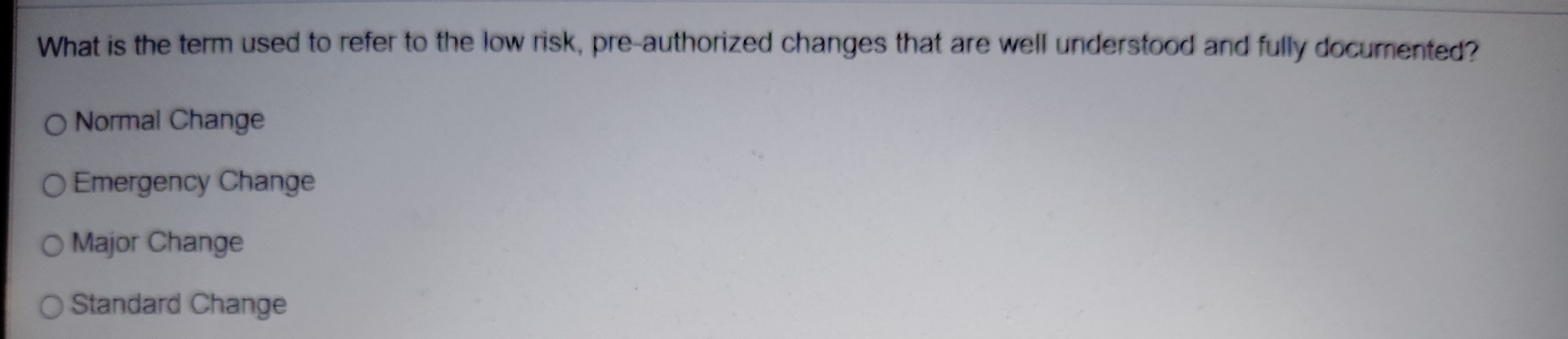 What is the term used to refer to the low risk,