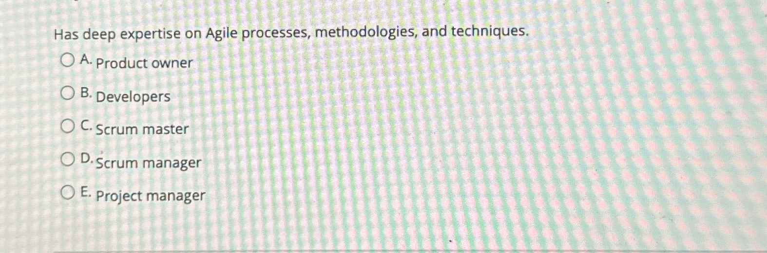 Has deep expertise on Agile processes,