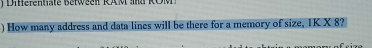 How many address and data lines will be there for