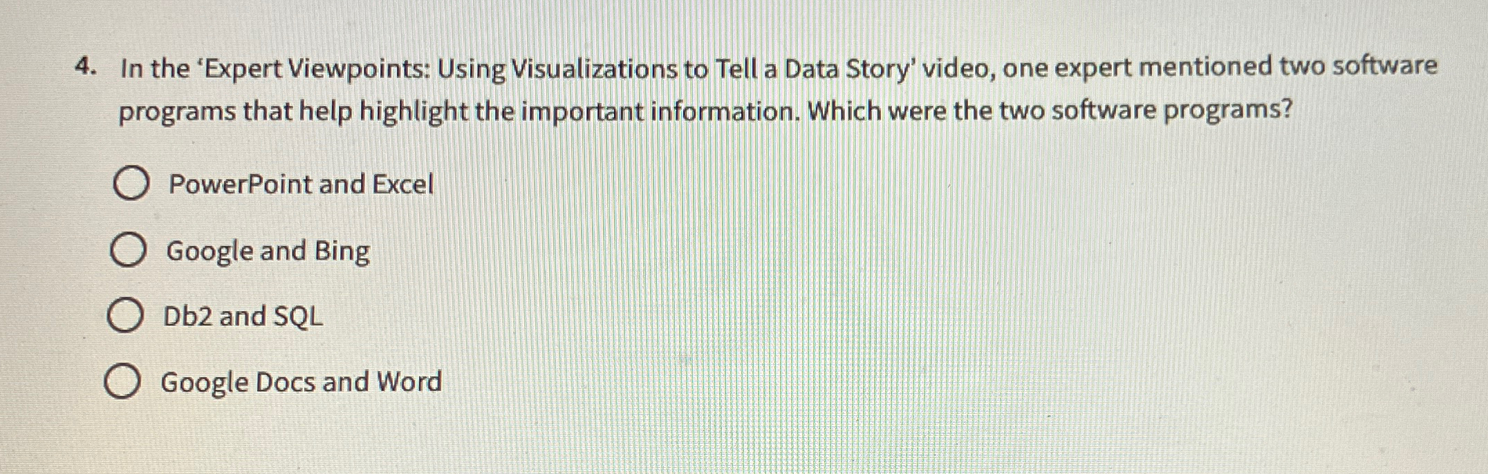 In the 'Expert Viewpoints: Using Visualizations
