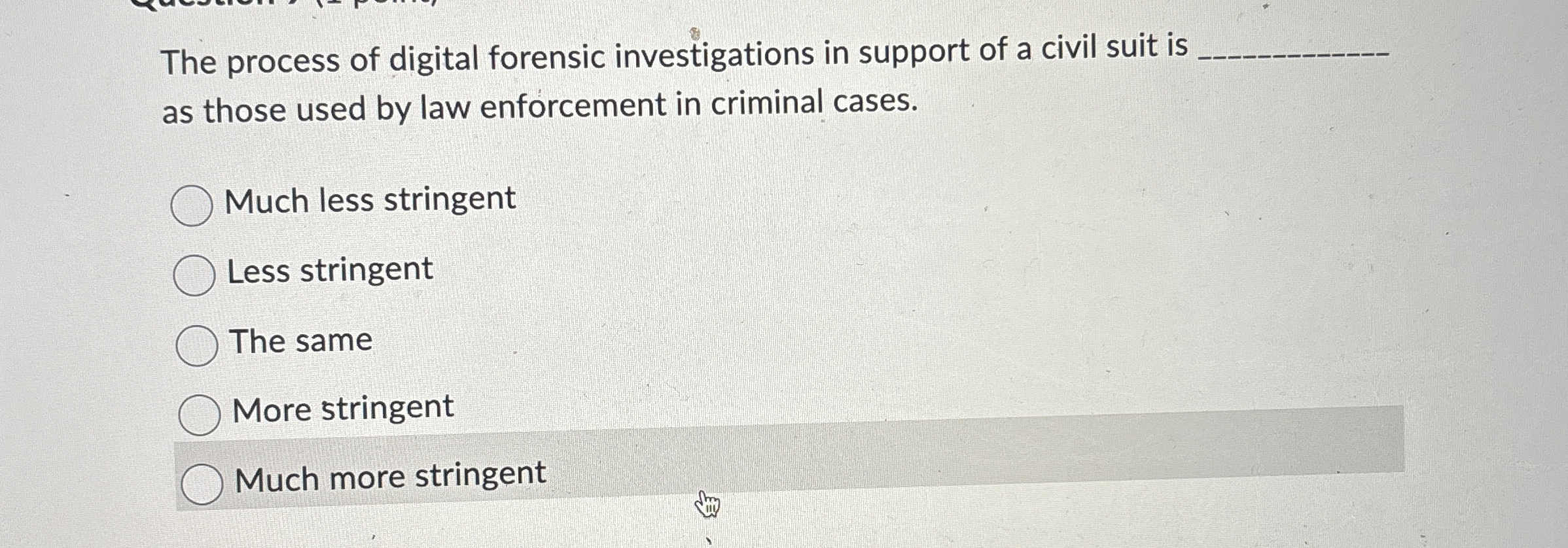 The process of digital forensic investigations in