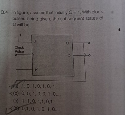 please tell me correct answer with reasons Q . 4