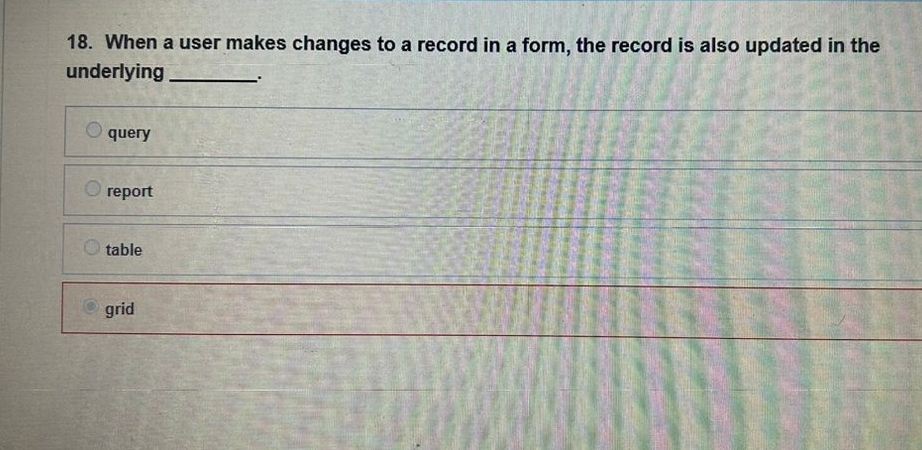 When a user makes changes to a record in a form,