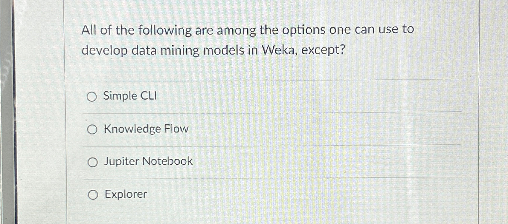 All of the following are among the options one