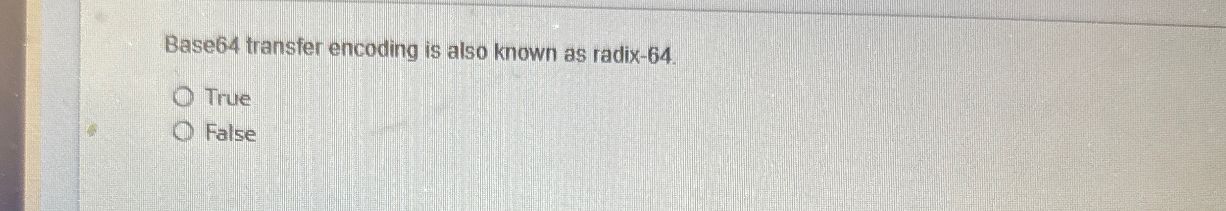 Base 6 4 transfer encoding is also known as radix
