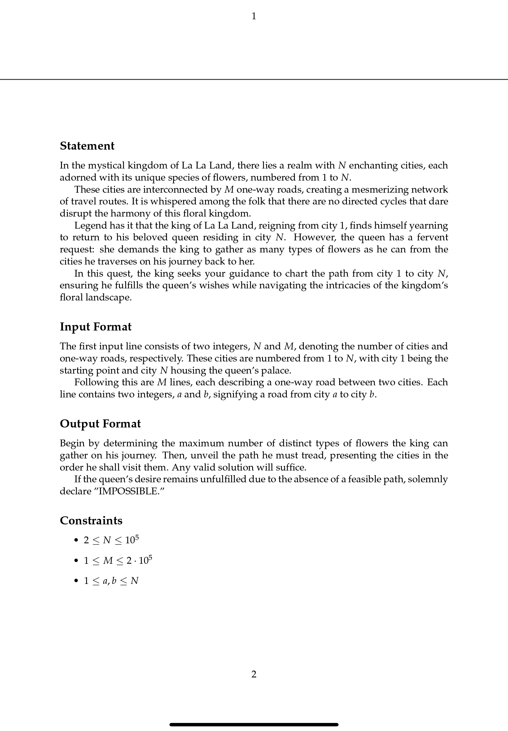 Statement In the mystical kingdom of La La Land,