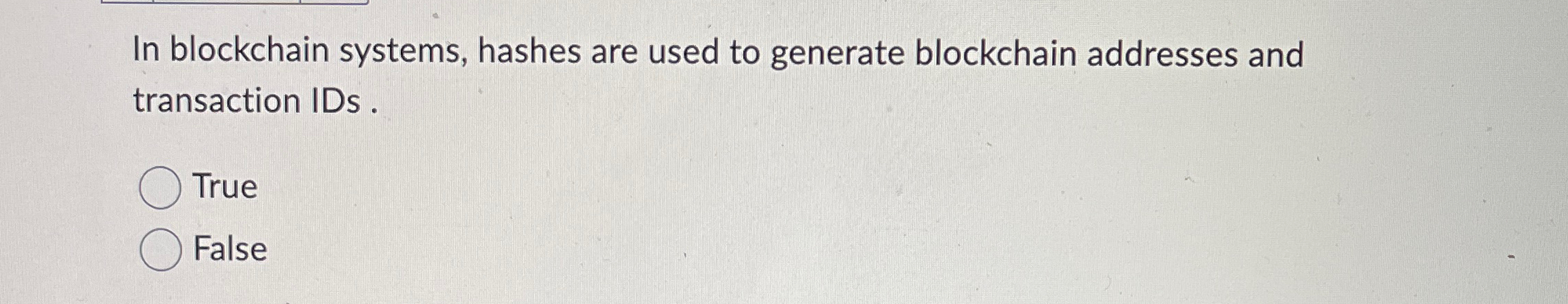In blockchain systems, hashes are used to