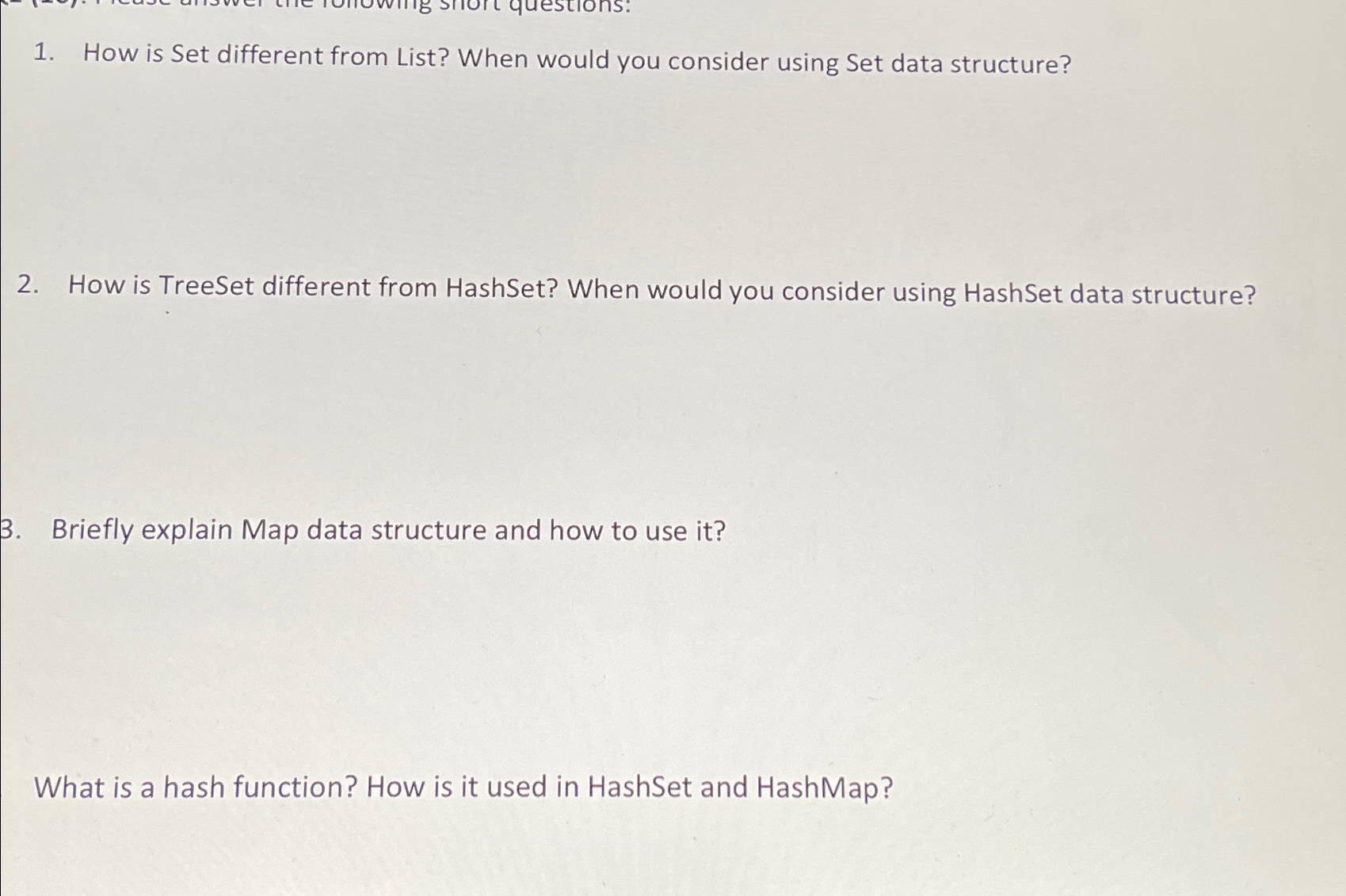 How is Set different from List? When would you