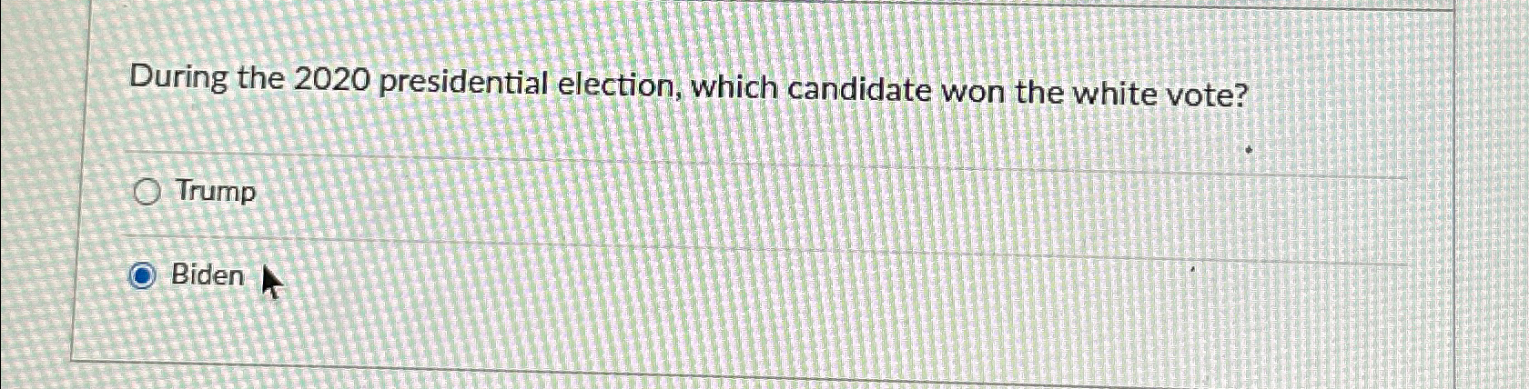 During the 2 0 2 0 presidential election, which