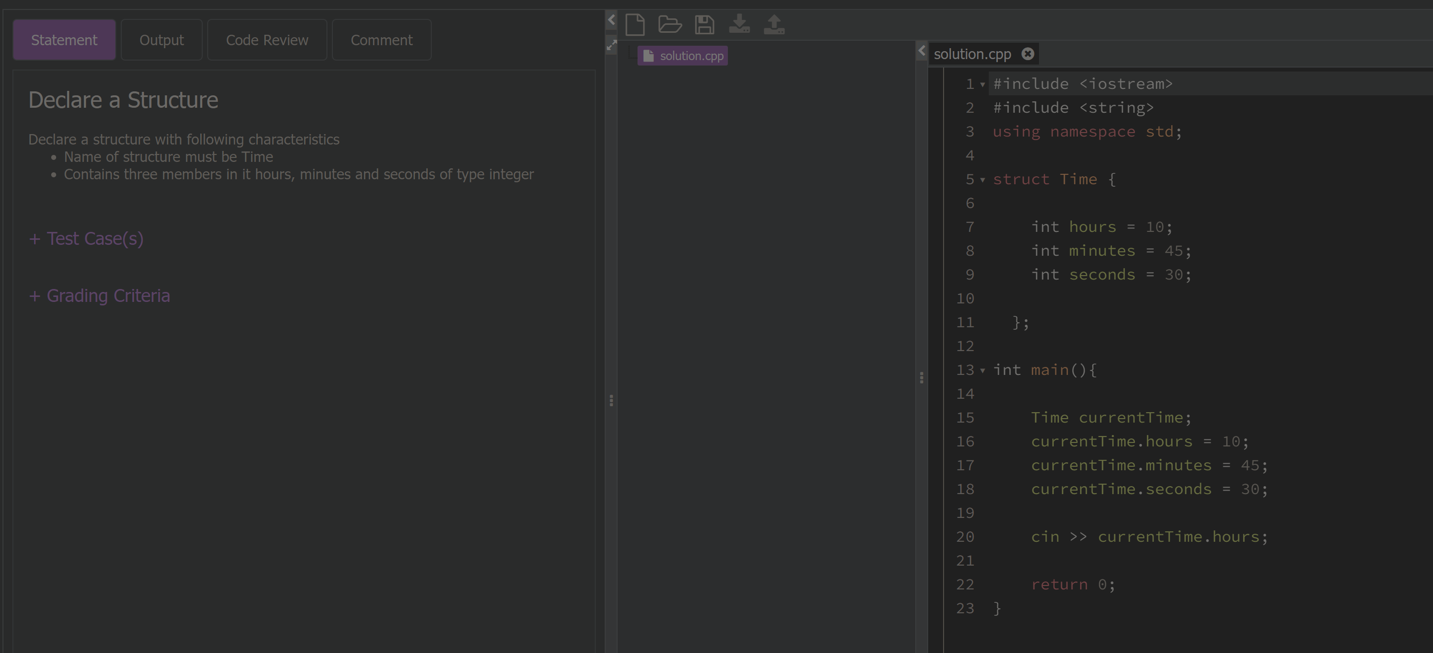 I can't figure this out on CodeZinger C + + ?