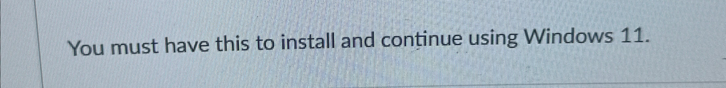 You must have this to install and continue using